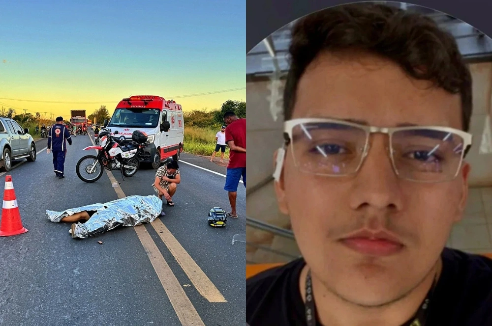 Estudante de Direito morre em grave acidente de motocicleta na BR-316, em Picos