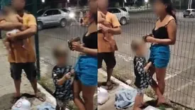 Família de União fica sem apoio após carro ser removido pela Strans em Teresina (Foto: Reprodução)