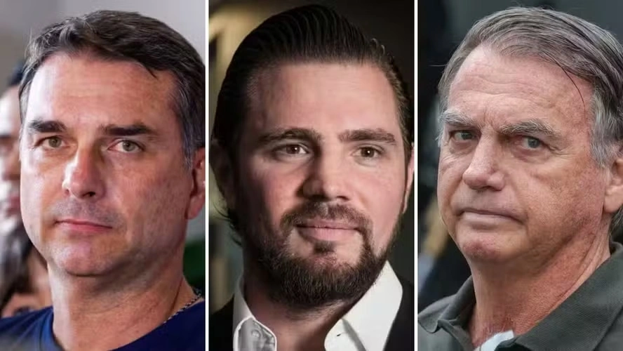 Flávio, Vorcaro e Bolsonaro