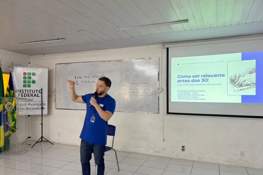 Flow IA promove palestra sobre mercado e tecnologia no IFPI Dirceu