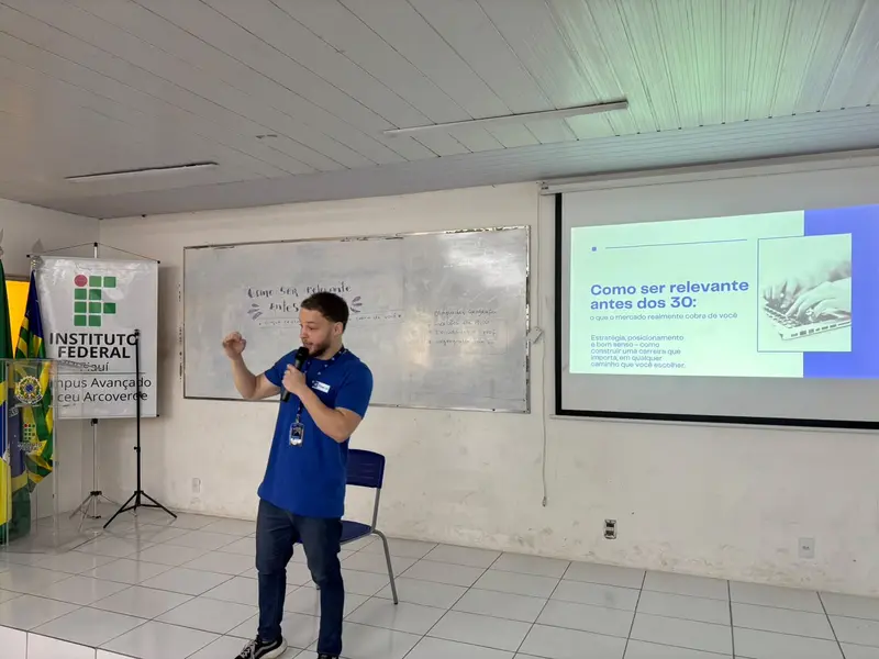 Flow IA promove palestra sobre mercado e tecnologia no IFPI Dirceu