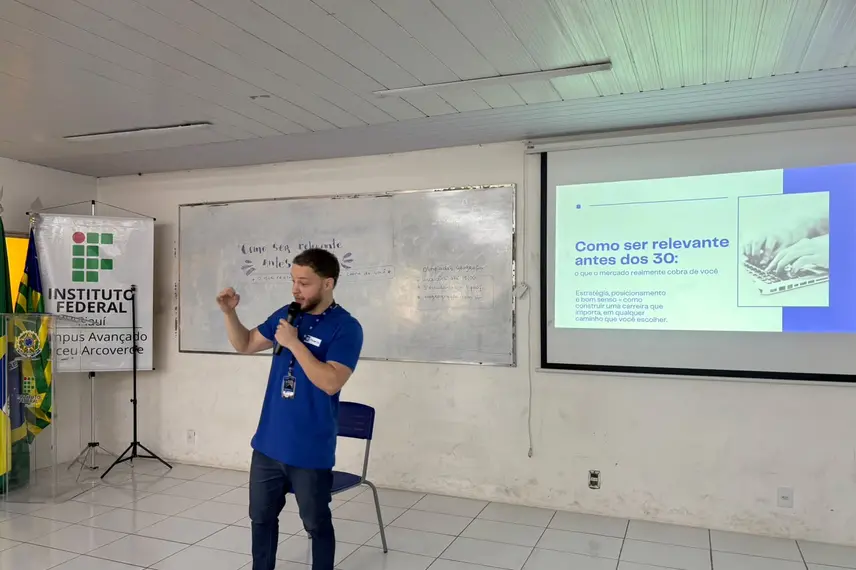 Flow IA promove palestra sobre mercado e tecnologia no IFPI Dirceu