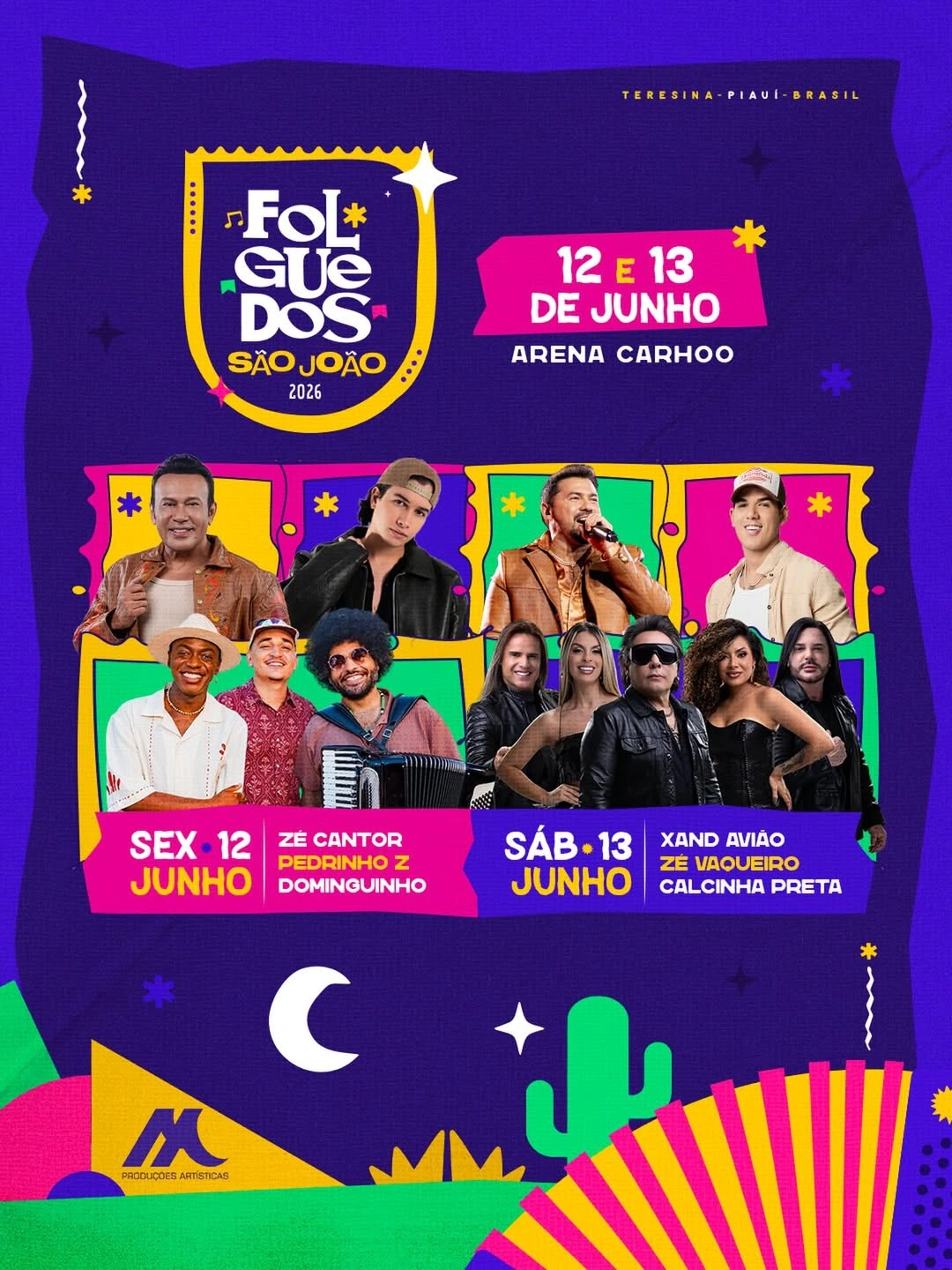 Folguedos São João 2026 confirma programação completa em Teresina