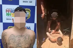Foragido do Piauí é preso durante videoconferência com faccionados em Timon (Foto: Divulgação/Polícia Civil do Maranhão)