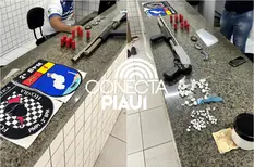 Força Tática apreende arma, munições e drogas em Ilha Grande do Piauí