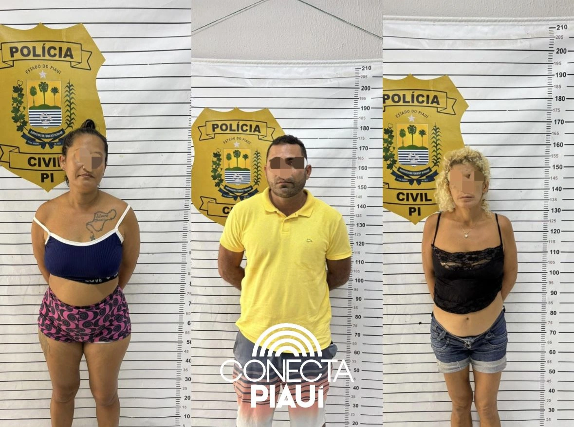 Força Tática prende três suspeitos de tráfico no bairro Frei Higino, em Parnaíba