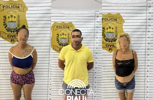 Força Tática prende três suspeitos de tráfico no bairro Frei Higino, em Parnaíba (Foto: Reprodução)