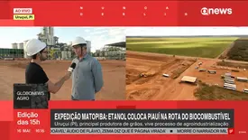GloboNews destaca avanço do etanol de milho no Piauí durante Expedição Matopiba (Foto: Reprodução)