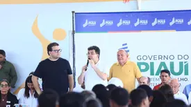 Governador visita Passagem Franca e anuncia novas obras ao lado de Saulo Trajano (Foto: Reprodução)