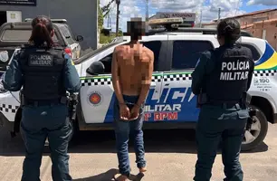 Homem com tornozeleira é detido após depredar casa de ex em São Raimundo Nonato (Foto: Divulgação/PMPI)