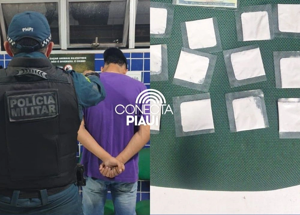Homem é conduzido pela PM com substância análoga à cocaína em Gilbués