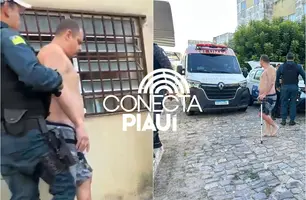 Homem é detido após atear fogo contra duas mulheres na zona Leste de Teresina (Foto: Reprodução)