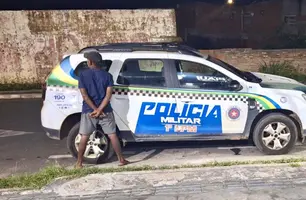 Homem é preso após esfaquear outro durante confusão em Passagem Franca do Piauí (Foto: Reprodução)