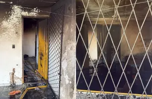 Homem em surto ateia fogo na própria casa no Mocambinho, zona Norte de Teresina (Foto: Reprodução)