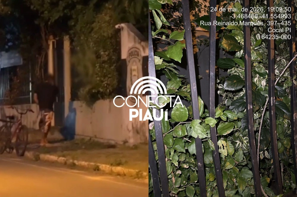 Homem em surto psicótico danifica dependências da delegacia de Cocal