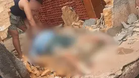 Homem morre após ser prensado por carro contra muro em Altos; estrutura desabou (Foto: Reprodução)