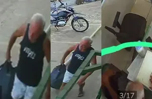 Homem suspeito de furtar bolsa em loja de Barras é procurado (Foto: Reprodução)