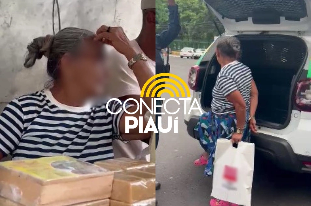 Idosa é presa suspeita de furtar dinheiro de camelôs no Centro de Teresina