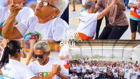 Idosos de Lagoa do Piauí e Demerval Lobão participam de encontro especial (Foto: Ascom/Prefeitura de Lagoa do Piauí)