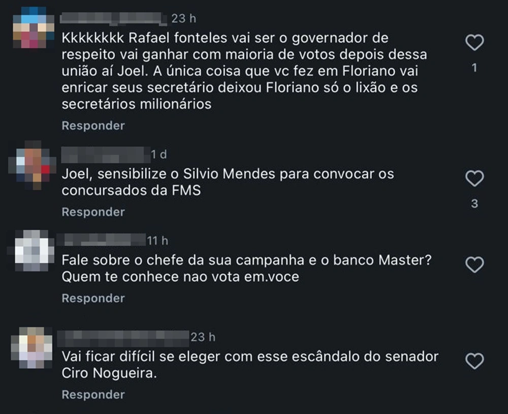 Joel Rodrigues é criticado após encontro político
