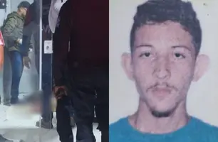 Jovem é perseguido e assassinado a tiros dentro de loja em Parnaíba (Foto: Reprodução)