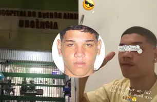 Jovem sofre tentativa de homicídio em frente a casa na zona Norte de Teresina (Foto: Reprodução)
