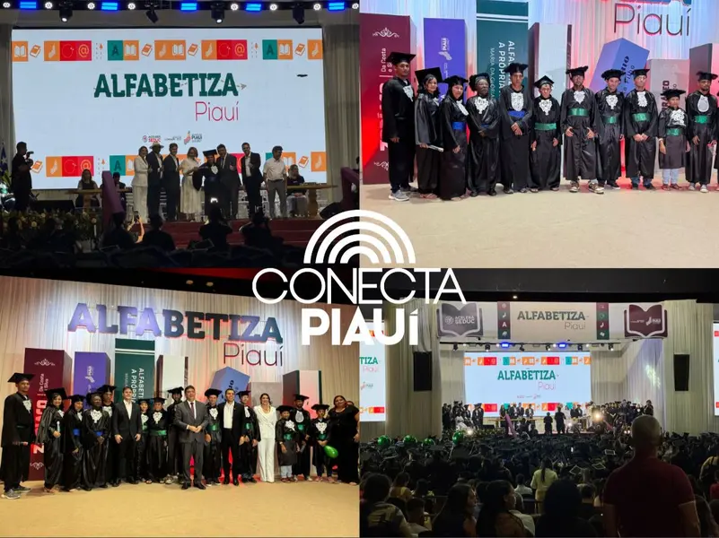 Mais de mil alunos celebram formatura do Alfabetiza Piauí em Teresina