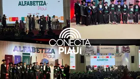 Mais de mil alunos celebram formatura do Alfabetiza Piauí em Teresina (Foto: Conecta Piauí)