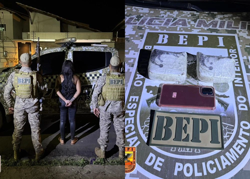 Mulher é presa com cocaína durante operação policial em Picos