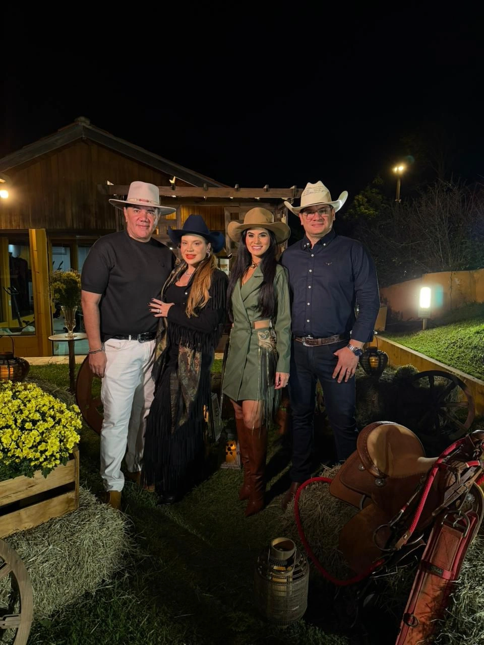 O casal de empresários Risangela Lima e Rannyere Pinto em dia de festa em SP