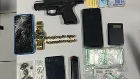 Operação da PM e Denarc apreende arma, drogas e dinheiro em Teresina (Foto: Reprodução)