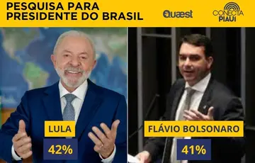 Pesquisa: Quaest mostra Lula à frente de Flávio Bolsonaro no 2º turno