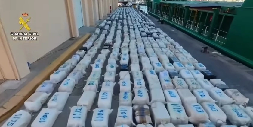 Policiais da Espanha apreende 30 toneladas de cocaína em maior operação da Europa