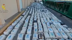 Policiais da Espanha apreende 30 toneladas de cocaína em maior operação da Europa (Foto: Reprodução)