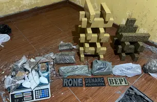 Polícias Civil e Militar apreendem 20 quilos de drogas na zona norte de Teresina (Foto: Reprodução)