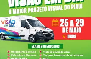 Prefeitura de São João do Arraial oferece exames oftalmológicos gratuitos (Foto: Reprodução)
