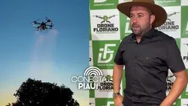 Produtor destaca eficiência de drones agrícolas na ExpoSoja 2026 (Foto: Conecta Piauí)