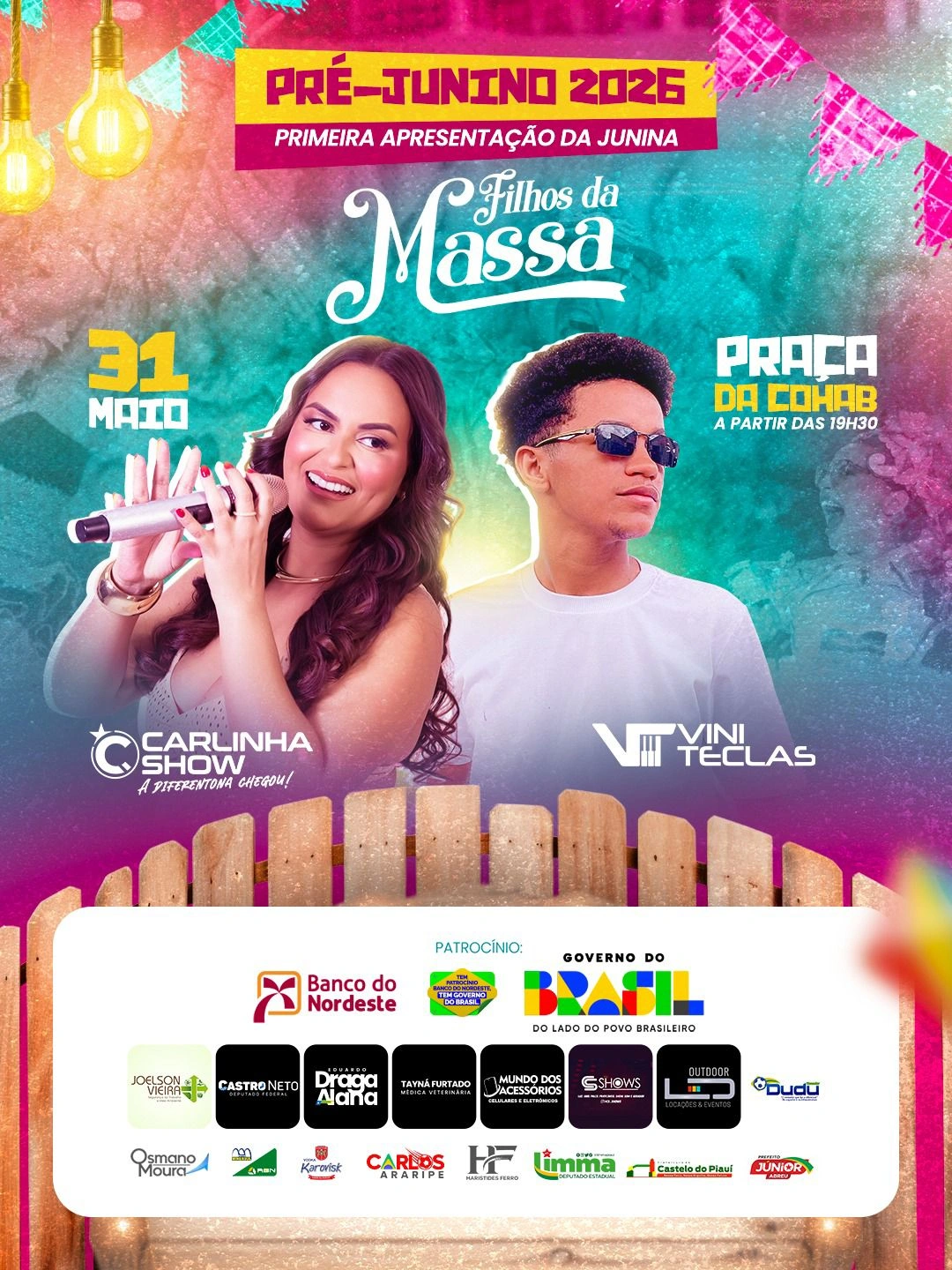 Quadrilha Filhos da Massa abre temporada com pré-junino em Castelo do Piauí