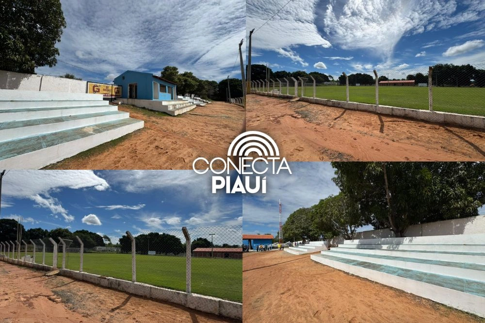 Rafael Fonteles acompanha reforma de estádio e obras em Barro Duro