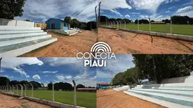 Rafael Fonteles acompanha reforma de estádio e obras em Barro Duro (Foto: Conecta Piauí)