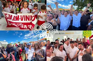 Rafael Fonteles cumpre agenda e entrega kit para creche em Alto Longá (Foto: Conecta Piauí)