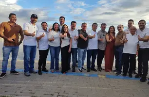 Rafael Fonteles e Joãozinho Félix anunciam obras e revitalização da Orla do Açude (Foto: Reprodução)