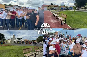 Rafael Fonteles entrega mais de 22 mil m² de asfalto em Hugo Napoleão (Foto: Conecta Piauí)