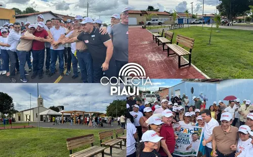 Rafael Fonteles entrega mais de 22 mil m² de asfalto em Hugo Napoleão