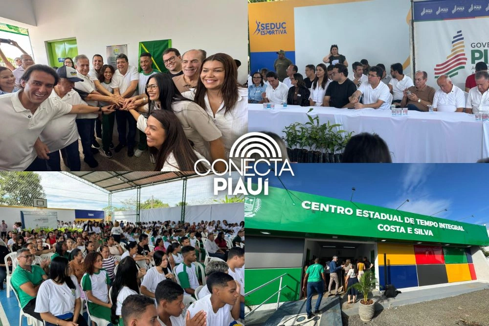 Rafael Fonteles inaugura escola reformada no município de Passagem Franca