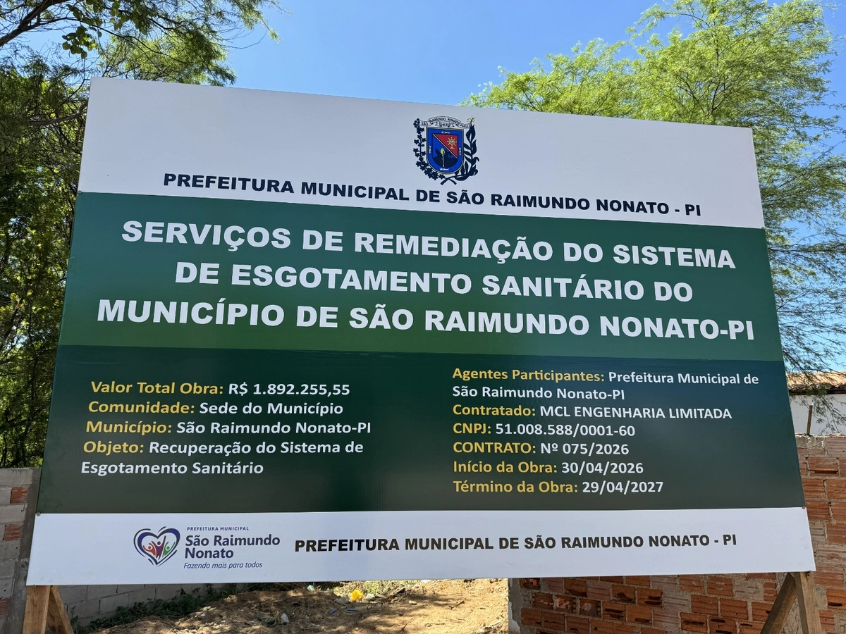 São Raimundo inicia restauração do saneamento básico da cidade