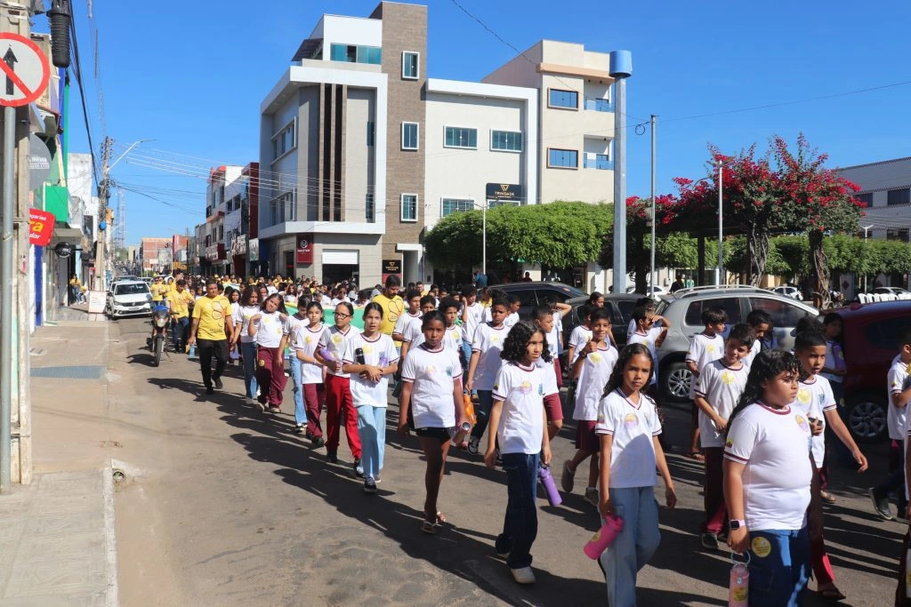 São Raimundo Nonato realiza caminhada da campanha Maio Laranja