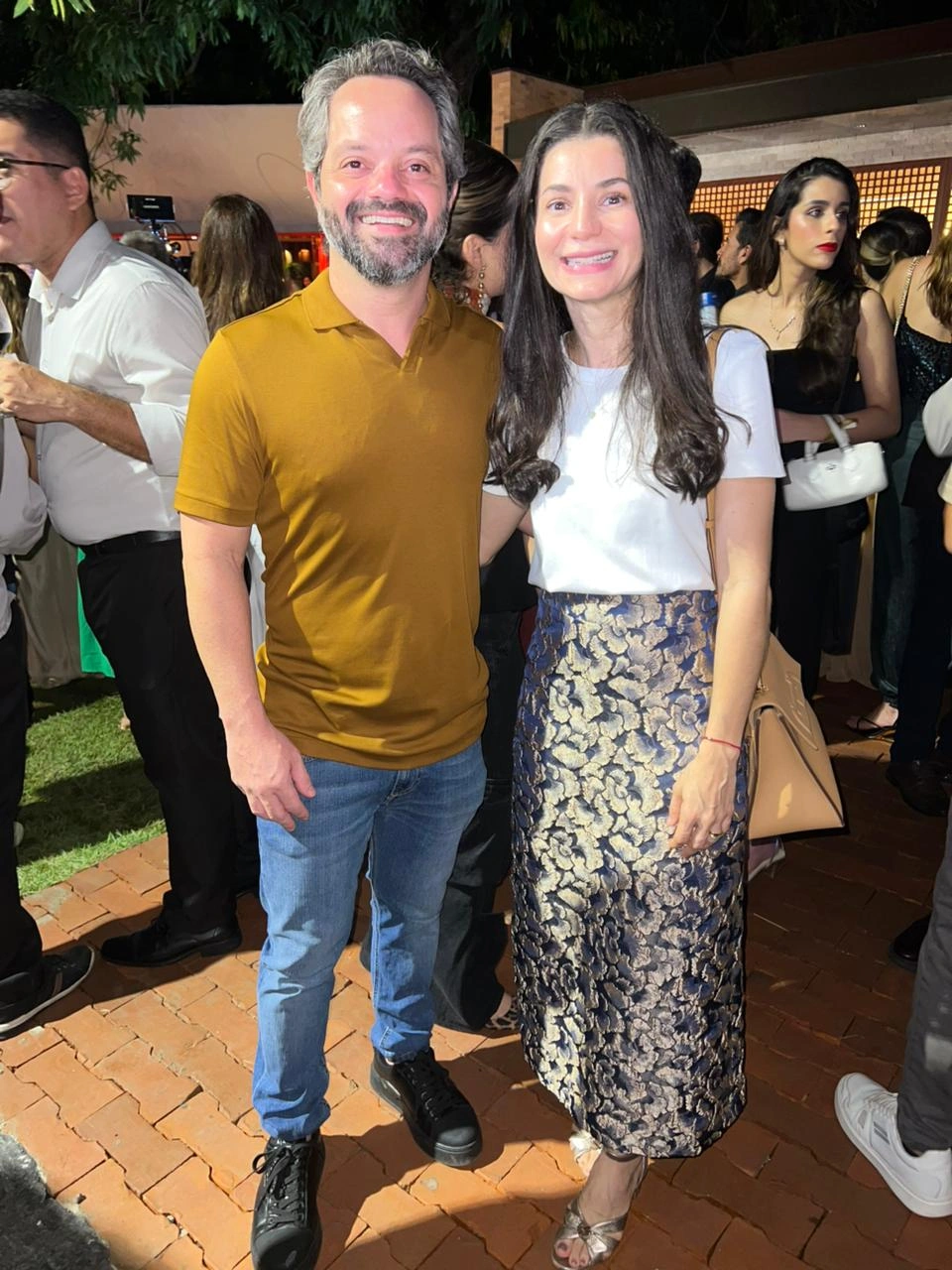 Secretário de Comunicação do Estado, Marcelo Nolleto e a esposa Rosyane Rocha