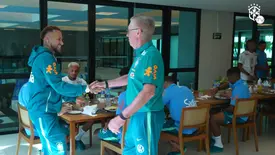 Seleção brasileira se apresenta na Granja Comary para a Copa do Mundo (Foto: Frame TV CBF)