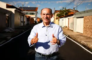 Senador Marcelo Castro entrega novas obras de asfaltamento na zona Leste de Teresina (Foto: Reprodução)